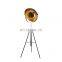 Modern Nordic Design Vintage Metal Stand Light Black Gold Sputnik Satellite Tripod LED Floor Lamp