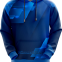 Blue Customized Sublimation Hoodie of Black Strings for Men
