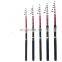 cheap retractable spinning fiberglass fishing rods with or without reel combo