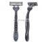 Pivoting Head Razor For Men Germany Blade Non-slip Rubber Handle Male Beard Cut Blade With Lubricant Strip LY3-04G