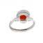 Red gemstone silver ring