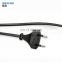 Small order free sample 230v ac round 2 pin power cord EU 2 pin electrical power extension cable