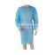 Disposable Non-woven SMS PP PE Isolation Gown CE ISO