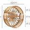 New Arrival Natural Rattanly 2-tier Round Wall Shelf Wicker Wall Hanging Rack Vintage Boho Wicker Wholesale Vietnam Supplier