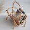 Hot Sale Rattan magazine rack, wicker magazine holder, Rattan Book Storage Organizer Vietnam Supplier