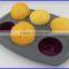 Two tone flexible baking with silicone cake moulds