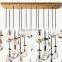 Modern Industrial Rain Drop Pendant Light Chandelier With Unique Glass Shade For Kitchen Island Living Room Bedroom Dining Room
