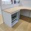 Steel cabinet with folding bed