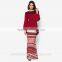 High Quality Wholesale Muslim Gown For Females Long Plus Size Baju Kurung Maxi Kaftan 2016 Dress Patchwork BJ016