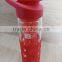 New Design BPA Free Glass Water Bottle with silicone sleeve
