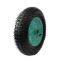 14 Inch 3.50-8 Straight Pattern Wheelbarrow Wheel Tire Rubber Pneumatic Wheel Green Rim for Europe