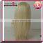 1 piece MOQ human hair wig, top quality blond wig natural full lace wig
