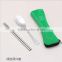2pcs set Spoon Chopstick Travel Stainless Steel Picnic Cutlery Set Travel Camping Picnic Necessity Kit Portable Tableware