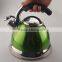 2.5L water boil kettle with full color coating tea pot
