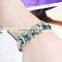 Luxury Colorful Crystal Pendant Bracelet Shinning Rhinestone Gold Bracelets
