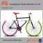 Color Mix 700C fixie gear bike/ on sale Price Track Bike/ cheap fixed gear bicycle/ flip flop hub H:50/54cm