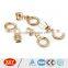 hot sale ring puller light gold autolock metal zipper slider