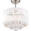 MX5140-BLACK 2015 new ceiling lamp fabric shade with crystal