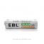 2016 EBL Best Selling High Capacity 2300mAh AA Ni MH Rechargeable Batteries