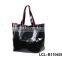 LCL-B1110207-L Shining Pvc pu bi Color Customized Fashion Lady Travel Weekend Tote Hand Bag