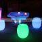 PE Plastic Material LED lighting and Commercial Furniture General Use led bar stools