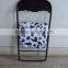 Home Furniture Metal Folding Chair With PVC Cushion Seat and Back