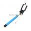 2015 hot popular colorful selfie stick with bluetooth shutter button, selfie monopod bluetooth, selfie holder for travel