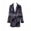 Fashion long style woman wool coat wholesale