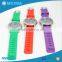 Unisex custom logo quartz japanese movement waterproof watch silicone