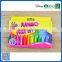 2016 round shape jumbo wax crayons into paper box