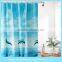 2016 new Colors latest PEVA Aquatic creatures design shower curtain