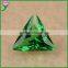 wholesale high quality right triangle synthetic light green nano semi precious stone