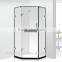 High quality diamond three panel toughened glass shower corner door