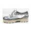 2015 spring sport style silver color women fashion casual shoes