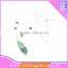 wholesale fashion chain neckalce with alloy pendant and feather charms