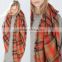 checked scarf Wholesale Plaid Blanket Scarf