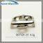 15mm Shiny Silver Polished Ajustable Shoes Buckle With Iron Clip Parts