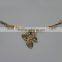 flower Garment Ornament chain buckle &Decorative metal neck trim