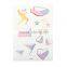 Eurpean Championship custom face sticker flash temporary flag tattoo