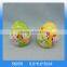 Decorative egg shaped ceramic animal salt and pepper shakers with chicken painting