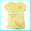 Hot selling Rosettebaby plain t-shirt,100% cotton baby plain t-shirt