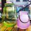 different size frosted / clear hanging glass candle jar for home decoration