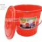 plastic bucket PE strong with lids metal handle 4.5L 5L