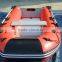 Red And Black Inflatable Motor Boat For Fishing