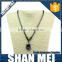 2015 latest fashion black hematite stone pendant necklace