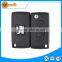 Folding flip car remote key cover shell with 307 blade and Logo 2 button remote key case fob blank for Peugeot 307 407