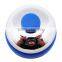 counter call bell with colorful base for tables use