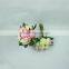 China supplier party decoration bunch plastic silk bridal wedding artificial flower bouquet