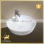 2016 New design western counter bathroom sink in white color