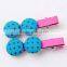 Korean Girls Button Flat Hair Clip
